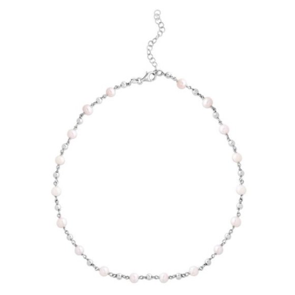 Sterling Silver Pearl Bead Chain